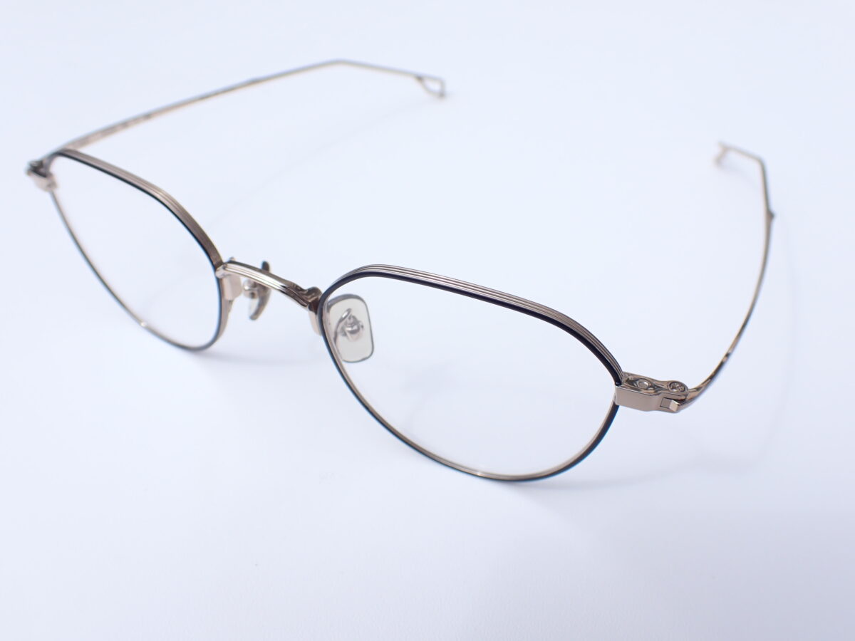 シンプルなクラウンパントメタルフレーム｜999.9(フォーナインズ) S-628T-999.9 