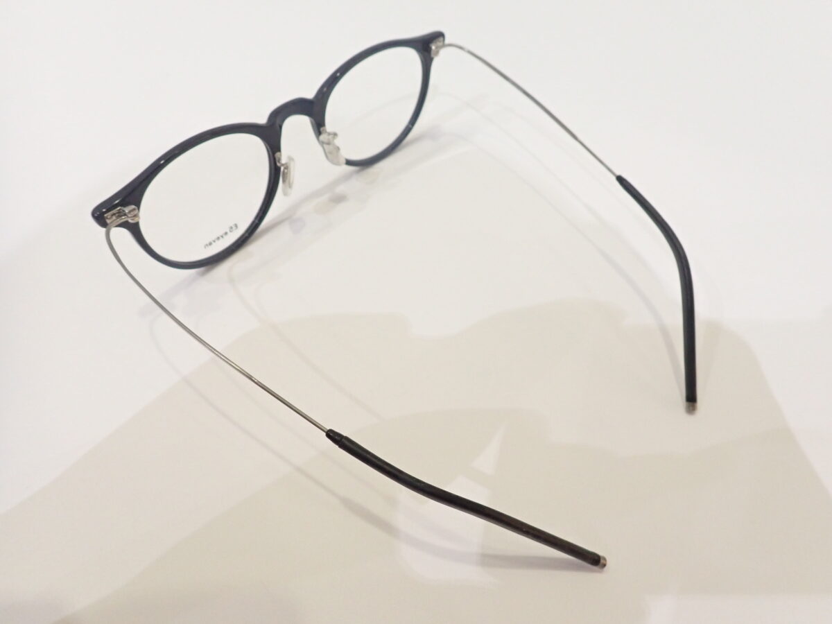 自分のサイズにテンプルが切れるフレーム|E5eyevan「p13」-EYEVAN E5 eyevan