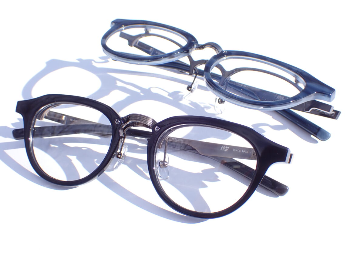 メタルとプラスチックフレームの跳ね上げスタイル｜999.9(フォーナインズ) M-400-999.9 