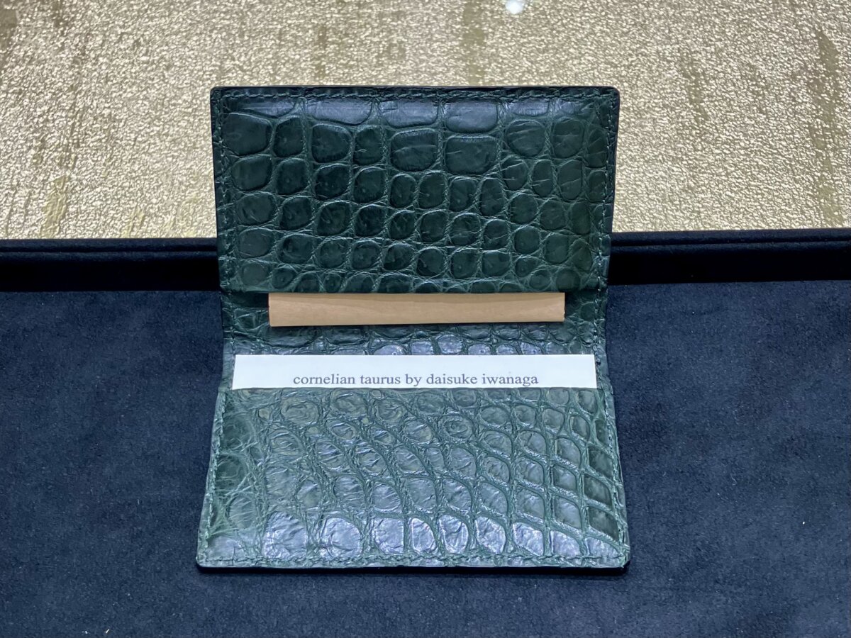 画像 クロコダイル・シンプルモデル|コーネリアンタウラス・fold card S / co10ssfa090 / crocodile leather-cornelian taurus by daisuke iwanaga