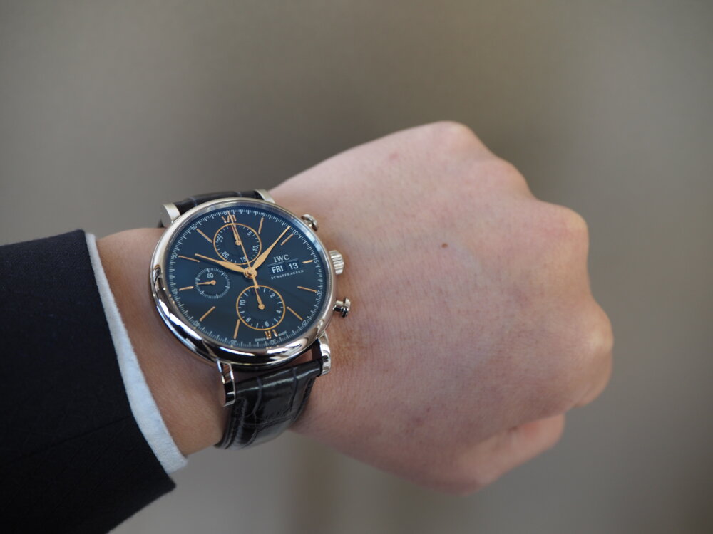 ★【専用】IWC　ポートフィノ　自動巻き OMEGA 販売済み IWC ポートフィノ IW3514 魚リューズ ノンデイト