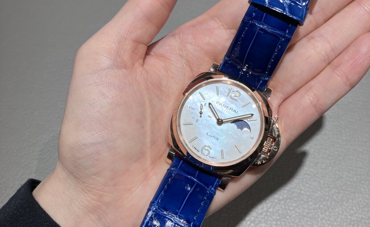 パネライ 】美しいムーンフェイズ「ルミノール ドゥエ ゴールド