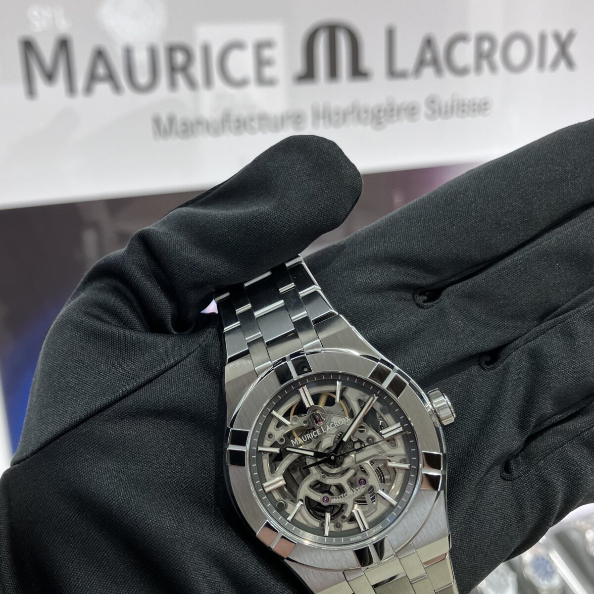 モーリス・ラクロア 】控えめなサイズ感 39mmのスケルトン ウォッチ