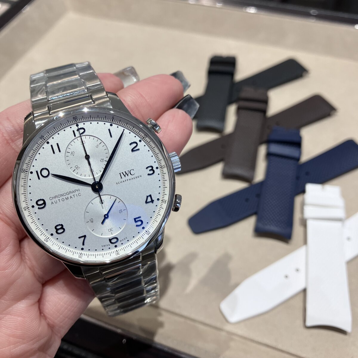 IWC ラバーストラップ　ブルー（紺色）XSサイズ　ラグ幅20mm IWC ラバーストラップ ブルー（紺色）XSサイズ ラグ幅20mm IWC