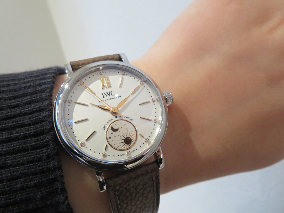【 IWC 】太陽と月との永遠のダンスを腕に乗せて…気品ある「ポートフィノ・オートマティック デイ&ナイト 34」-IWC -IMG_0752