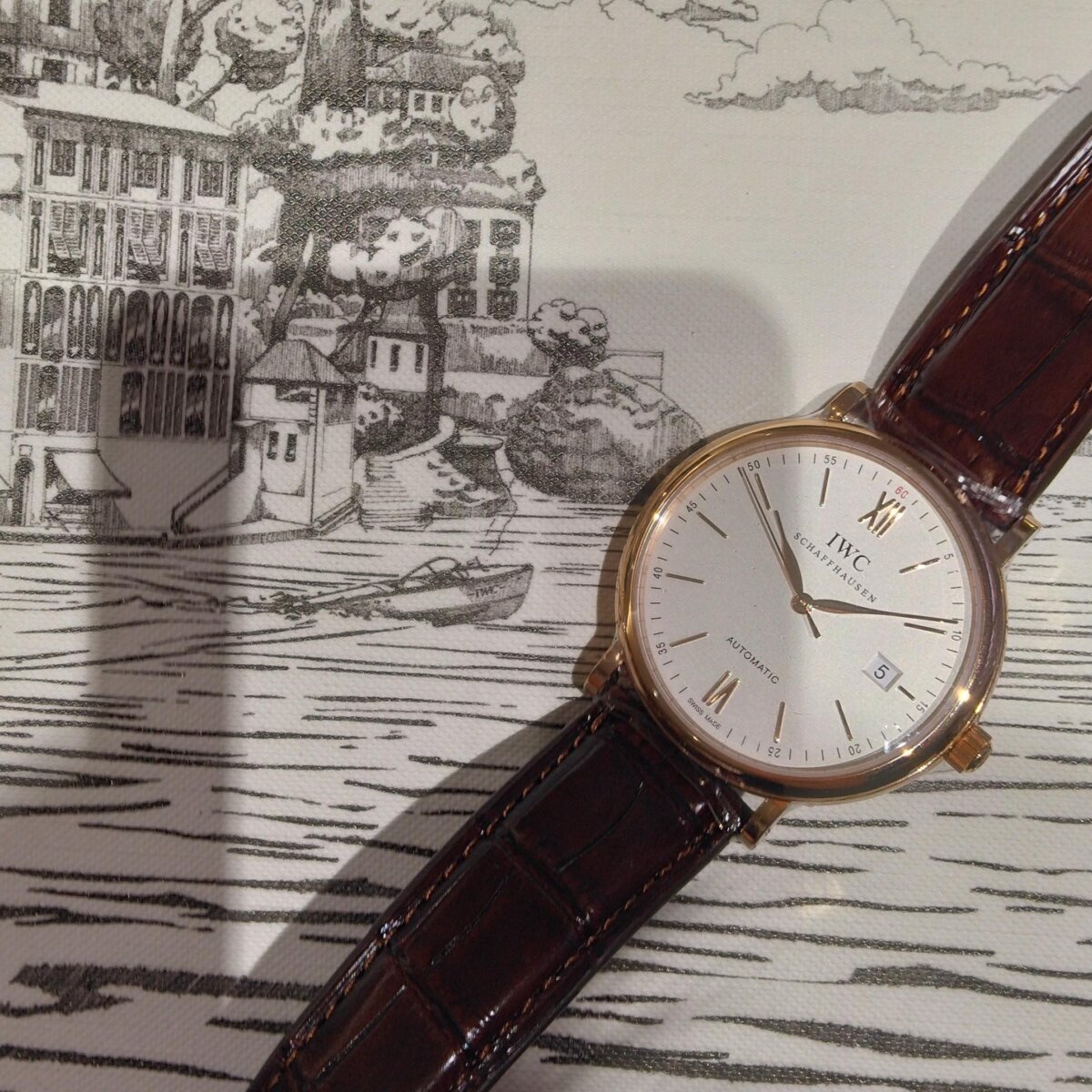 【 IWC 】肌なじみの良い上品なレッドゴールドを使用したクラシカルな「ポートフィノ・オートマティック」-IWC -IMG_20250810_114337