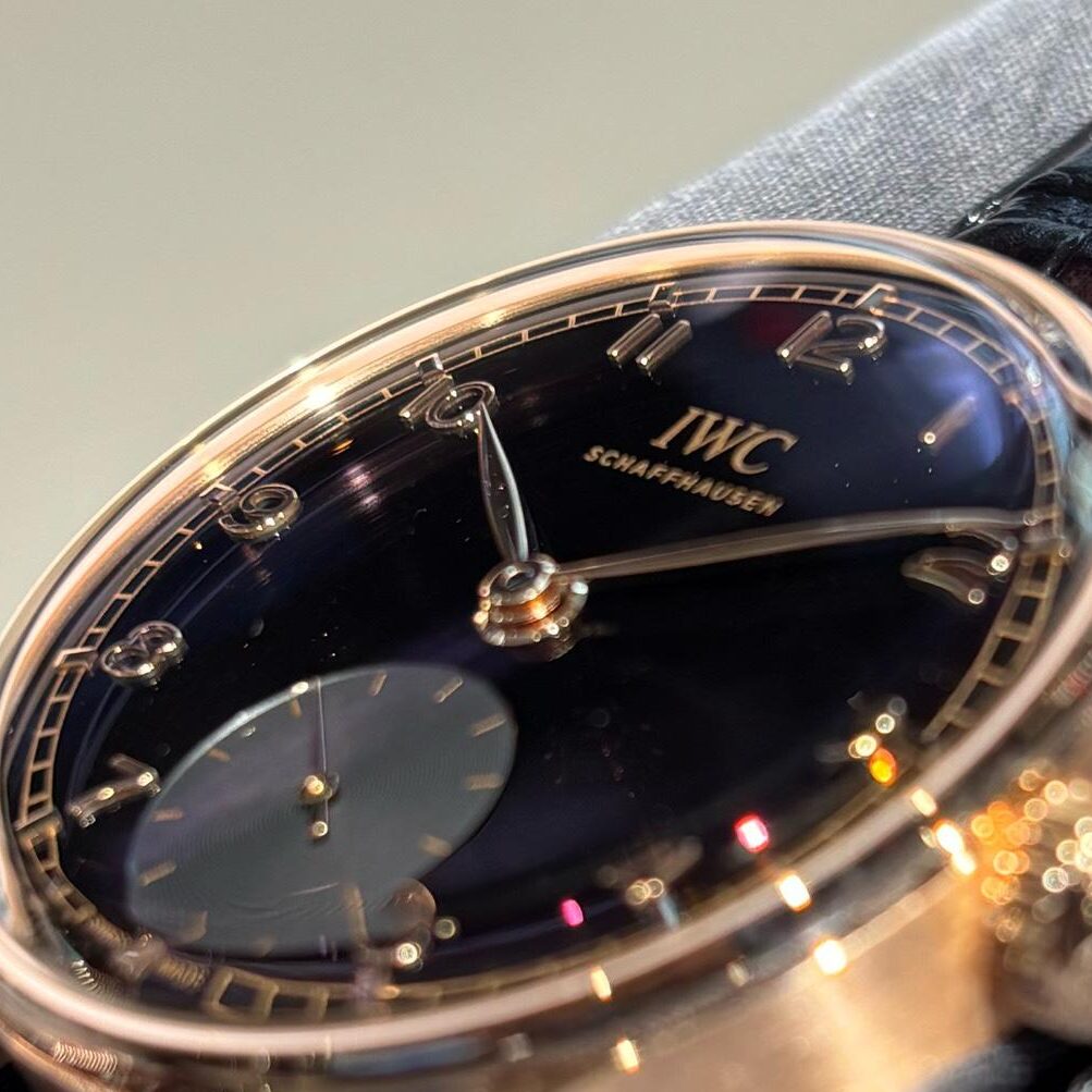 【 IWC 】黒曜石の艶やかな文字盤とレッドゴールドの華やかな組み合わせ「ポートフィノ・オートマティック 40」-IWC -IMG_0295-edited