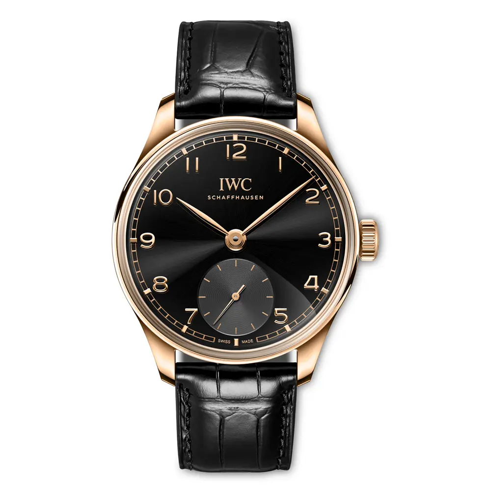 【 IWC 】黒曜石の艶やかな文字盤とレッドゴールドの華やかな組み合わせ「ポートフィノ・オートマティック 40」-IWC -w12022_jpg