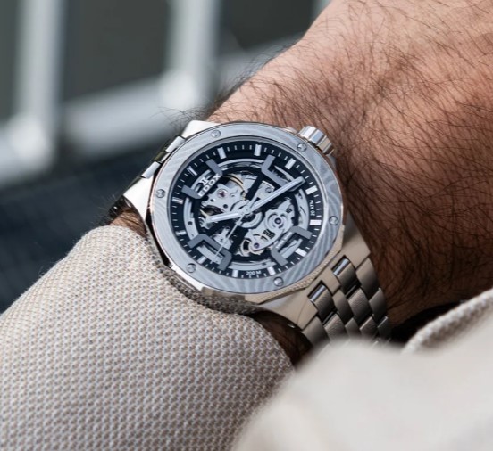 EDOX 新作 (世界限定300本) デルフィン オリジナルメカノ オートマティック ダマスカス リミテッドエディション-スタッフのつぶやき -2026y02m21d_130116348