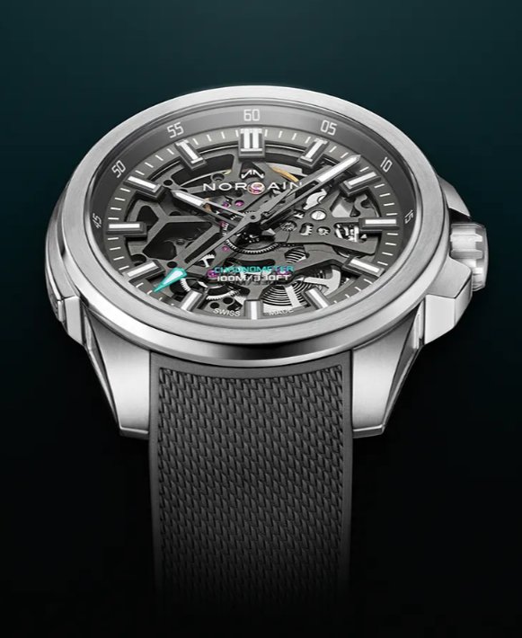 【ノルケイン】ホワイトのスーパールミノバを充填することで、優れた視認性を実現「インディペンデンス スケルトン 40MM スチール」-スタッフのつぶやき -4dbcbfc7e7b017a4f557a30be1c33bef-1