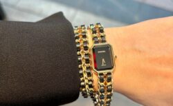 【 シャネル 】レザーを編み込んだチェーンブレスレットを二重巻きに♡「プルミエール アイコニックチェーン ダブルロウ」