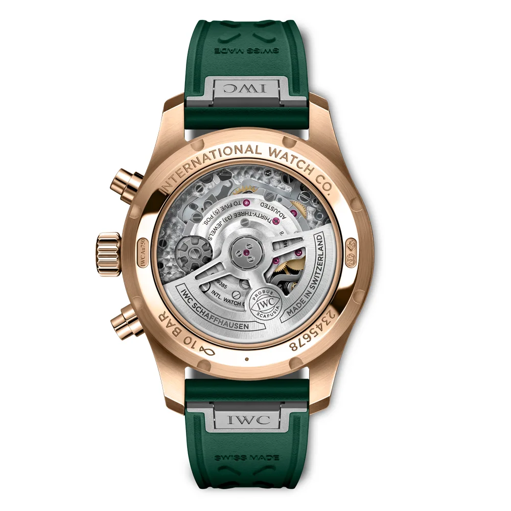 【 IWC 】一歩先の大人の個性が光る「レッドゴールド×グリーン」のパイロット・ウォッチ・ クロノグラフ41-IWC -IW388110_2
