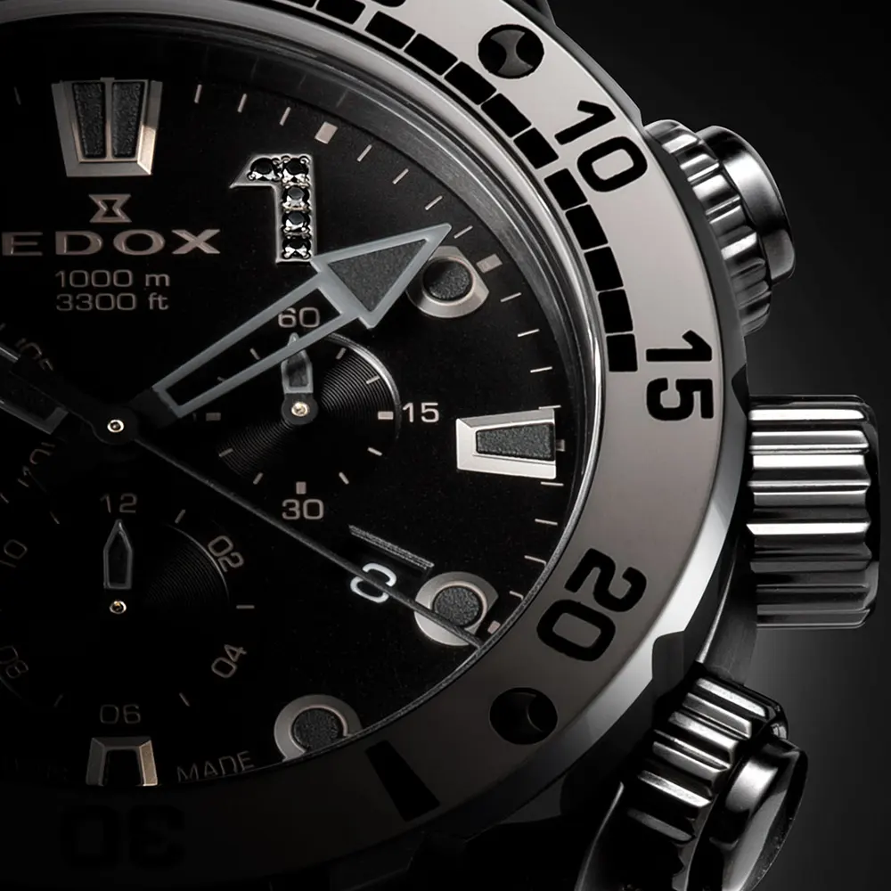 【 EDOX 】水深1,000ⅿ「漆黒の深海」をイメージした「クロノオフショア 1」日本限定モデルとは。-EDOX -10242-NGMCAS-NDGM