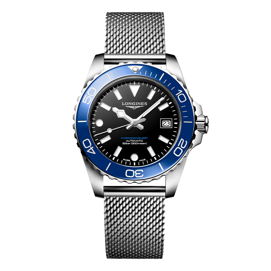 【ロンジン 2026年新作】30万円代で工具不要の微調整可能なバックルを搭載。選べる2サイズ展開「新型 ハイドロコンクエスト」が早くもメーカー在庫欠品！？-LONGINES -191058122