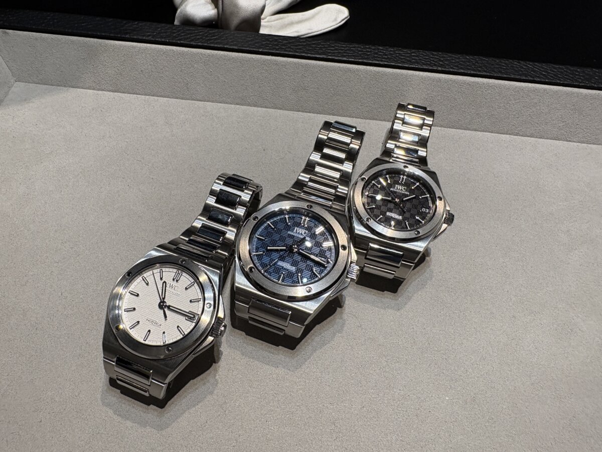 IWC 2025年新作モデル「インヂュニア・オートマティック 35」登場 サイズダウンだけでなく、シースルーバック仕様-IWC -IMG_8172