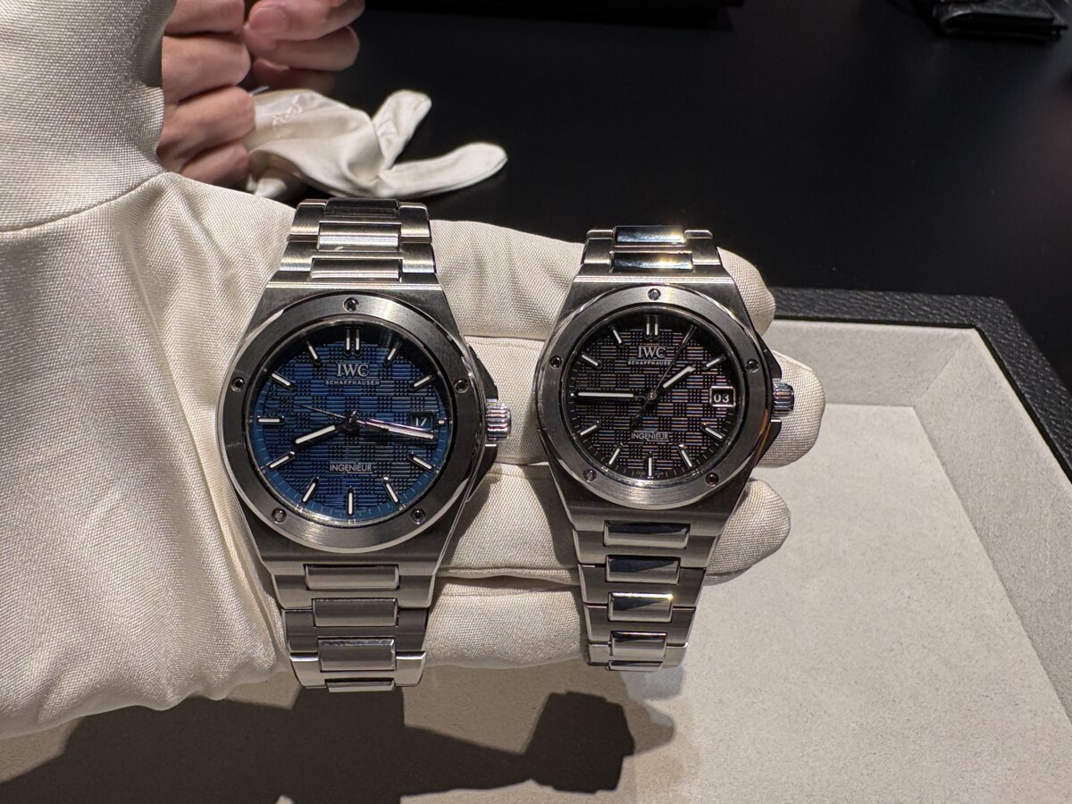 IWC 2025年新作モデル「インヂュニア・オートマティック 35」登場 サイズダウンだけでなく、シースルーバック仕様-IWC -IMG_8173