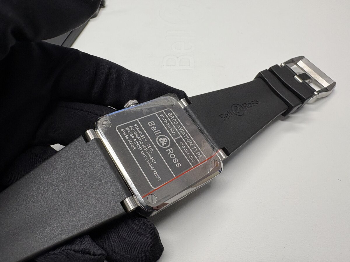 W&W2025【ベル&ロス】新作「BR-03 スケルトン ブラック セラミック」「BR-03 スケルトン グレースティール」-BELL&ROSS -IMG_8596-1