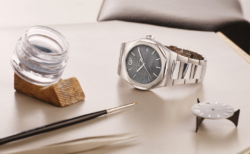 【ジラール・ぺルゴ】京都店にも待望の新作モデルが入荷！3割しか完成しない特別モデルをご紹介。「ロレアート インフィニット グレー」