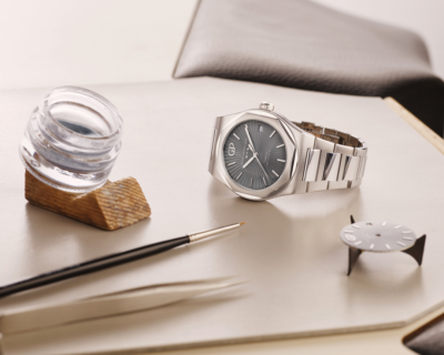 【ジラール・ぺルゴ】京都店にも待望の新作モデルが入荷！3割しか完成しない特別モデルをご紹介。「ロレアート インフィニット グレー」