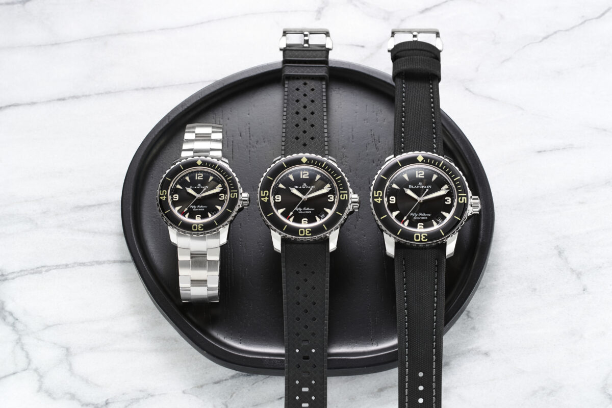 画像 【ブランパン】38mmのフィフティファゾムスが最高にちょうどいい理由。-BLANCPAIN -Blancpain_Fifty_Fathoms_Trio_5_editorial_use_only