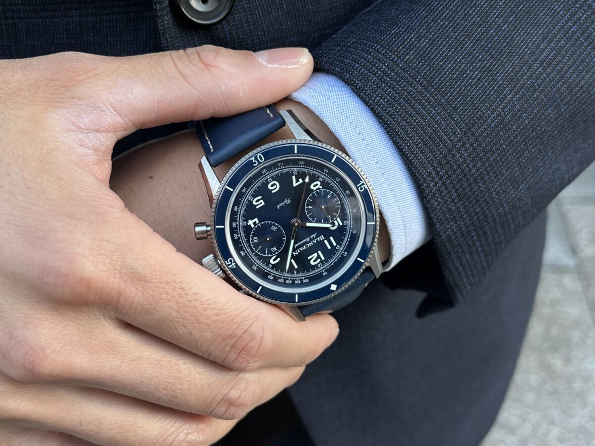 【ブランパン開催中】空のロマンを腕に！伝説が蘇る「エアコマンド」－AC02 12B40 63B－-BLANCPAIN -IMG_3230