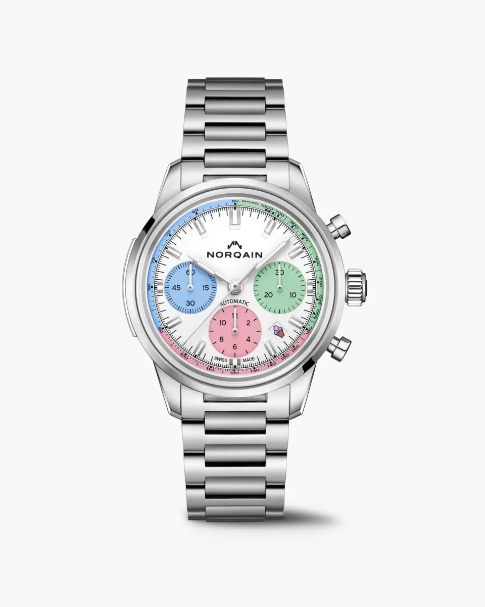 【ノルケイン】価格改定のお知らせ-NORQAIN -N2201S22CW221_Freedom60_Chrono_40mm_Ice_Cream_Steel_Website_2160x2700_c0573d20-a8bd-40bb-a793-1ad76a1cdd88