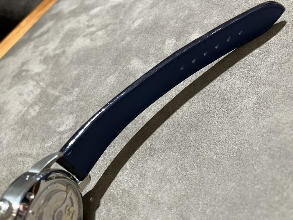 「グラスヒュッテ・オリジナル」 × 「ジャン・ルソー」 オーダーベルトならではの特別な仕上がり-その他ブランド用 ジャン・ルソー オーダーストラップ 京都店のお客様 -IMG_0309-rotated