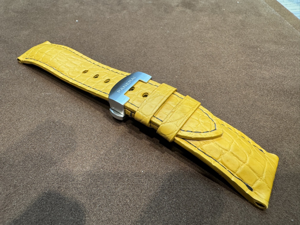 画像 「パネライ」×「ネイビーシールズ」×「ジャン・ルソー」 特別なモデルにオーダーストラップの組み合わせで世界に1つだけの時計に-パネライ用 ジャン・ルソー オーダーストラップ 京都店のお客様 -IMG_4328