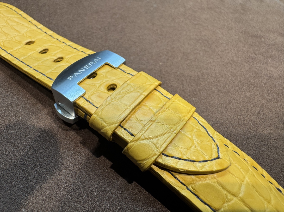 画像 「パネライ」×「ネイビーシールズ」×「ジャン・ルソー」 特別なモデルにオーダーストラップの組み合わせで世界に1つだけの時計に-パネライ用 ジャン・ルソー オーダーストラップ 京都店のお客様 -IMG_4329