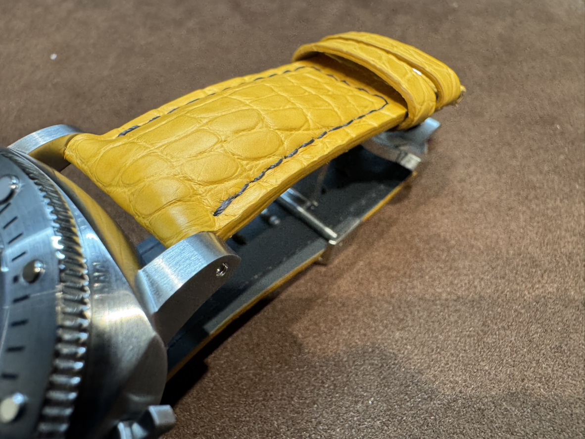 画像 「パネライ」×「ネイビーシールズ」×「ジャン・ルソー」 特別なモデルにオーダーストラップの組み合わせで世界に1つだけの時計に-パネライ用 ジャン・ルソー オーダーストラップ 京都店のお客様 -IMG_4333