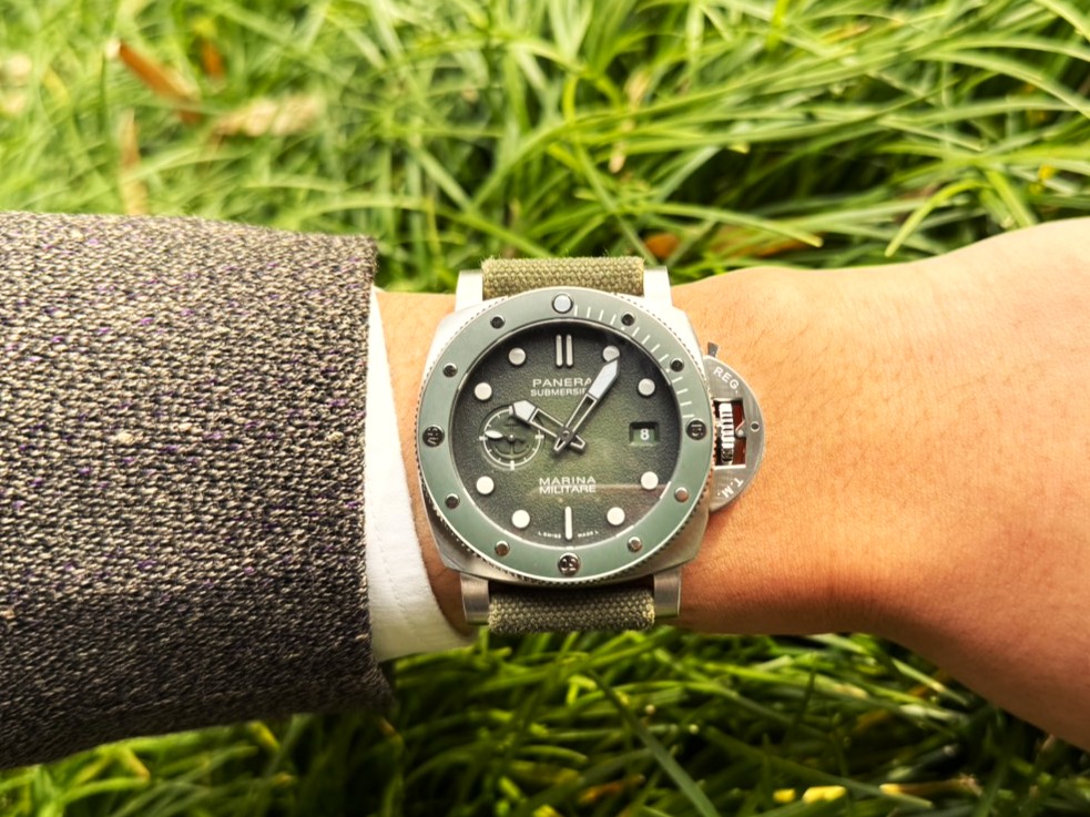 【パネライ】新作サブマーシブルのグリーン文字盤が着けた時に良い感じらしいので実機レビュー～PAM01697～-PANERAI -S__8503369_0