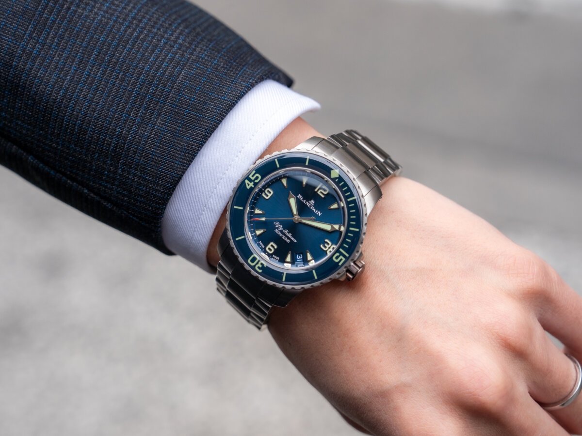 【ブランパン】フィフティファゾムスのチタンブレスは実際どうなのか？-BLANCPAIN -DSC8298-2