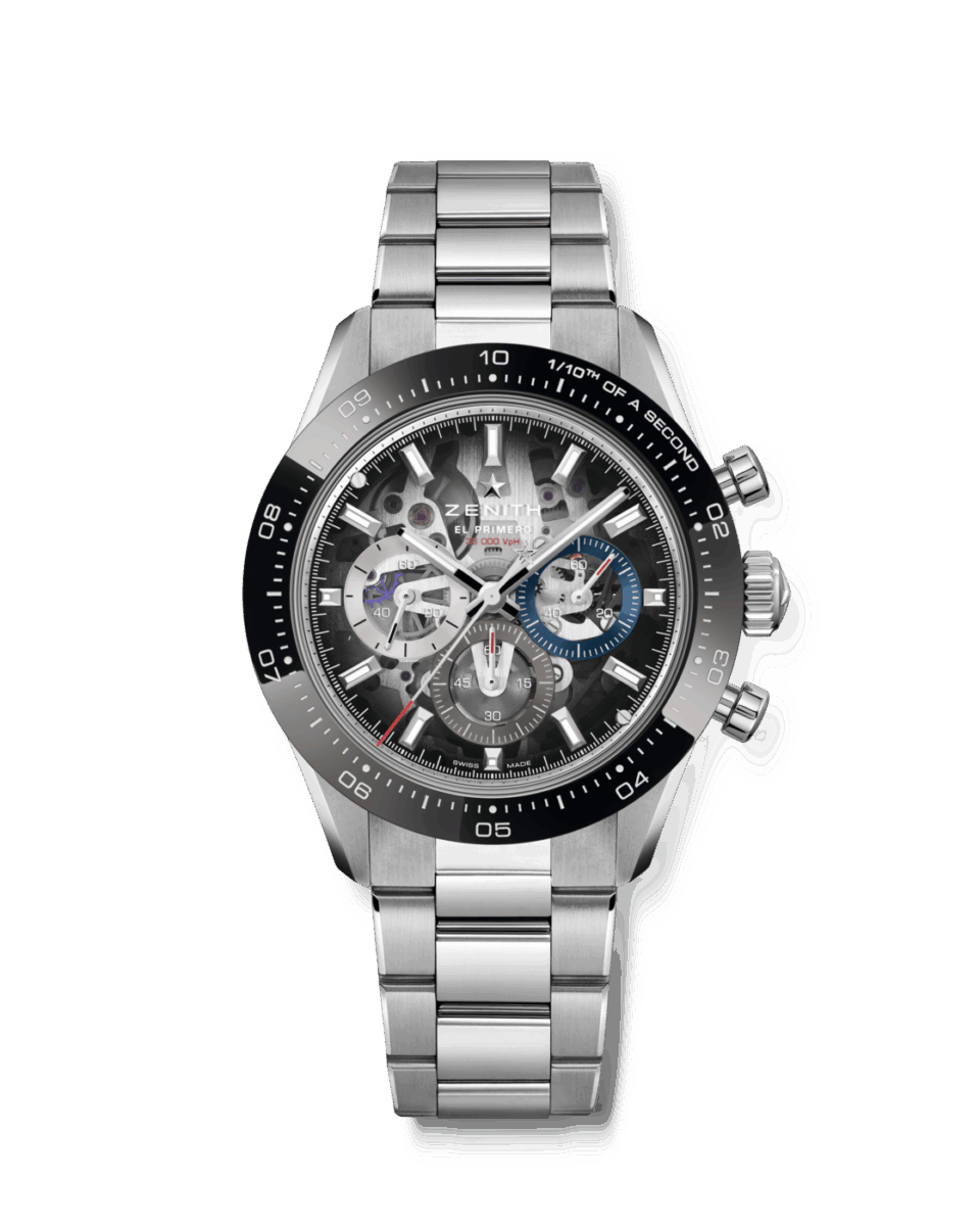 【ゼニス 2026年新作】「クロノマスター スポーツ スケルトン」文字盤カラーに合わせたラバーストラップとフォールディングバックルも付属。ブレスレットのクラスプは容易に微調整可能。-ZENITH -1-SOLDAT-2_CHRONOMASTER-Sport_03-3130-3600-01-M3130_4x5