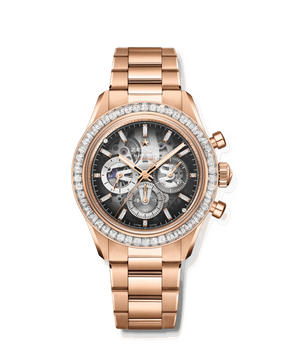 【ゼニス 2026年新作】「クロノマスター スポーツ スケルトン」文字盤カラーに合わせたラバーストラップとフォールディングバックルも付属。ブレスレットのクラスプは容易に微調整可能。-ZENITH -1-SOLDAT-2_CHRONOMASTER-Sport_22-3130-3600-01-M3100_4x5