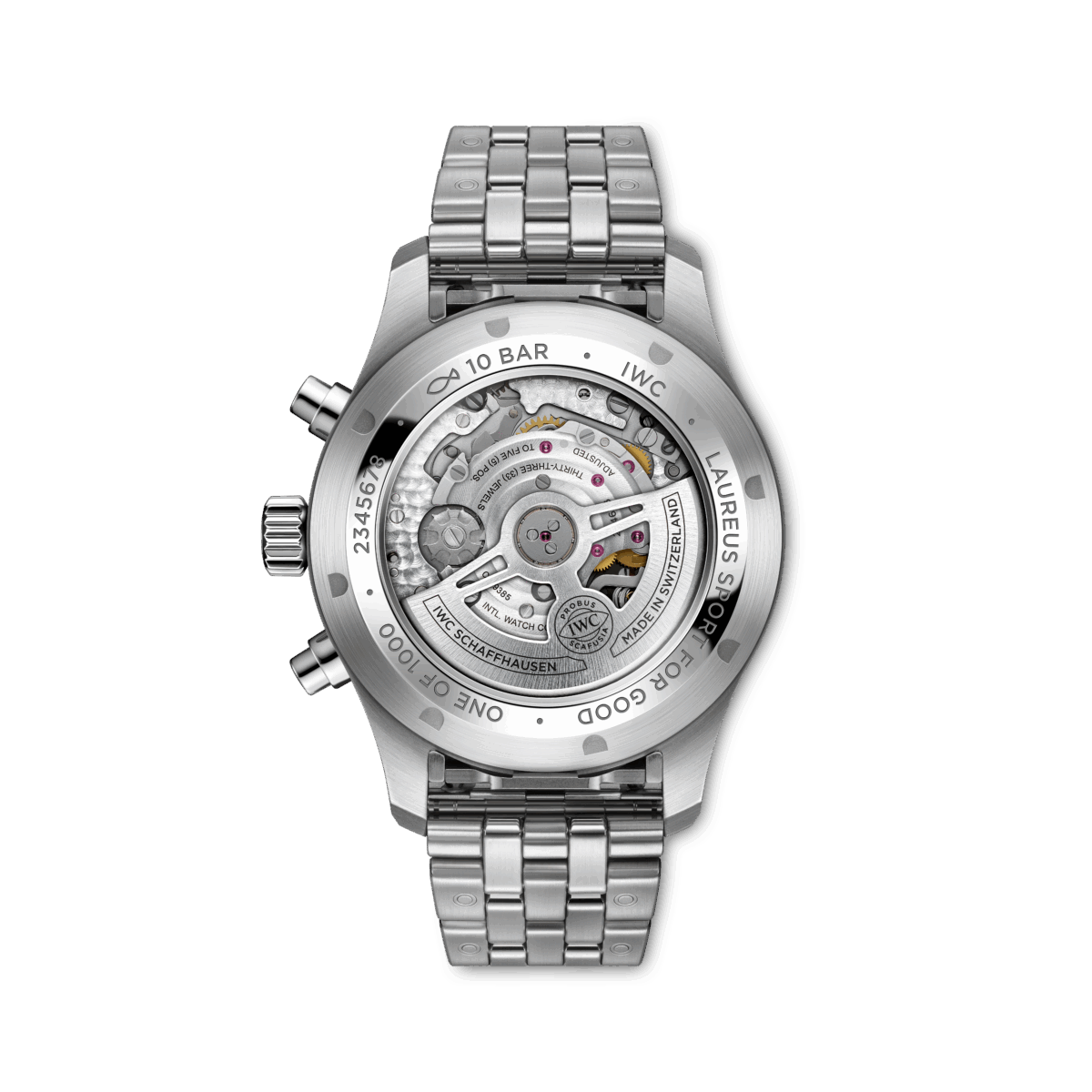 【IWC】2026年新作“限定”モデル「パイロット・ウォッチ・クロノグラフ・ローレウス」　ブルー×ホワイトの特別な組み合わせは1000本のみ生産-IWC -IW378007_Back