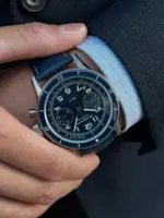 IWCポルトギーゼヨットクラブをサントーニの革ベルトへチェンジ