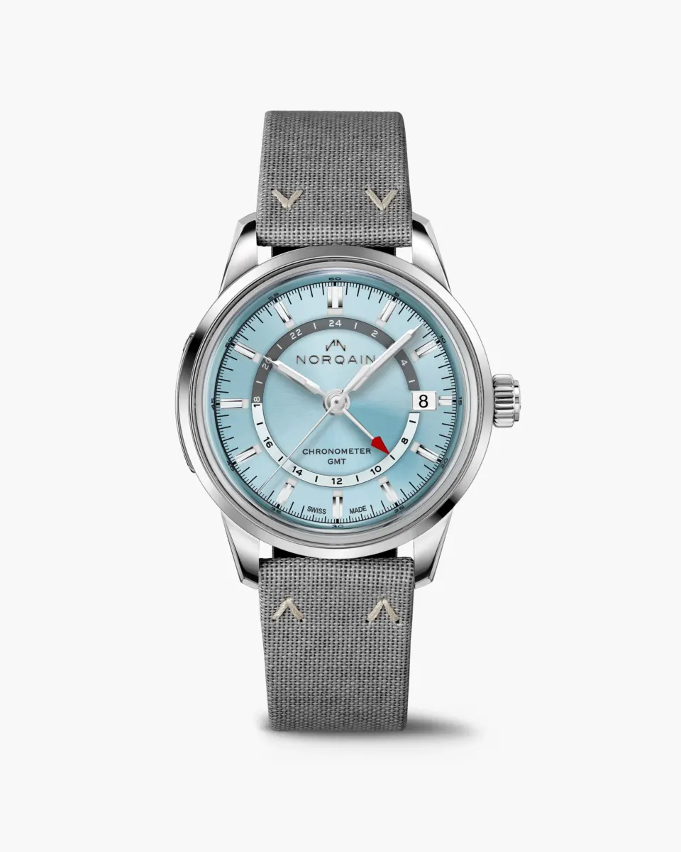 冷静と情熱を纏う究極のタイムピース：ノルケイン フリーダム 60 GMT アイスブルー入荷！ - NORQAIN 