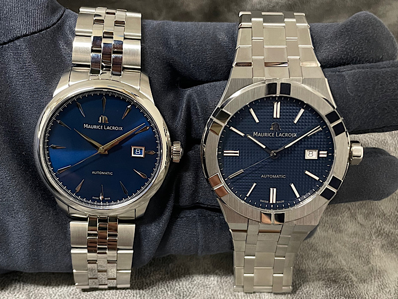 【モーリス・ラクロア】新作1975とAIKONを徹底比較①40mm&42mm編 - MAURICE LACROIX