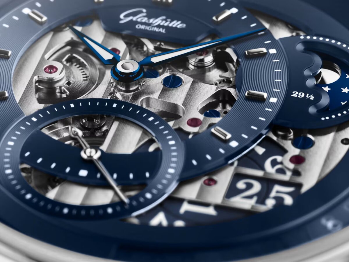 画像 世界限定150本 !!パノマティック・カレンダー スケルトン プラチナ - Glashütte Original