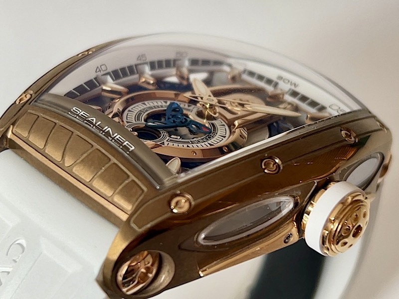 ケース素材は、ブロンズ？ゴールド？チャレンジ シーライナーP-S オートマティック～クストス～ - CVSTOS 