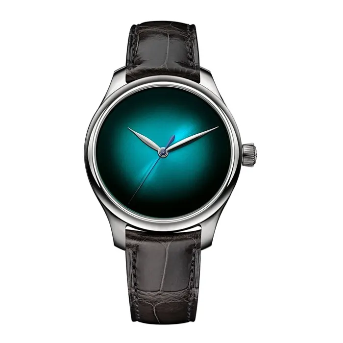 【H.モーザー】廃盤モデル入荷！3針で38mmは、このモデルのみ！？「エンデバー  センターセコンド  コンセプト　ブルーラグーン」（1200-1240） - H.Moser＆Cie. 