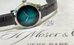 【H.モーザー】廃盤モデル入荷！3針で38mmは、このモデルのみ！？「エンデバー  センターセコンド  コンセプト　ブルーラグーン」（1200-1240）