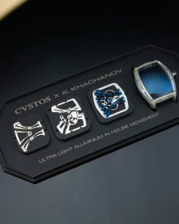 創業20周年!「チャレンジ K.ハチャノフ」トノー型で軽量かつ手巻きモデル!Ref:CVT-KHACHANOV ALU