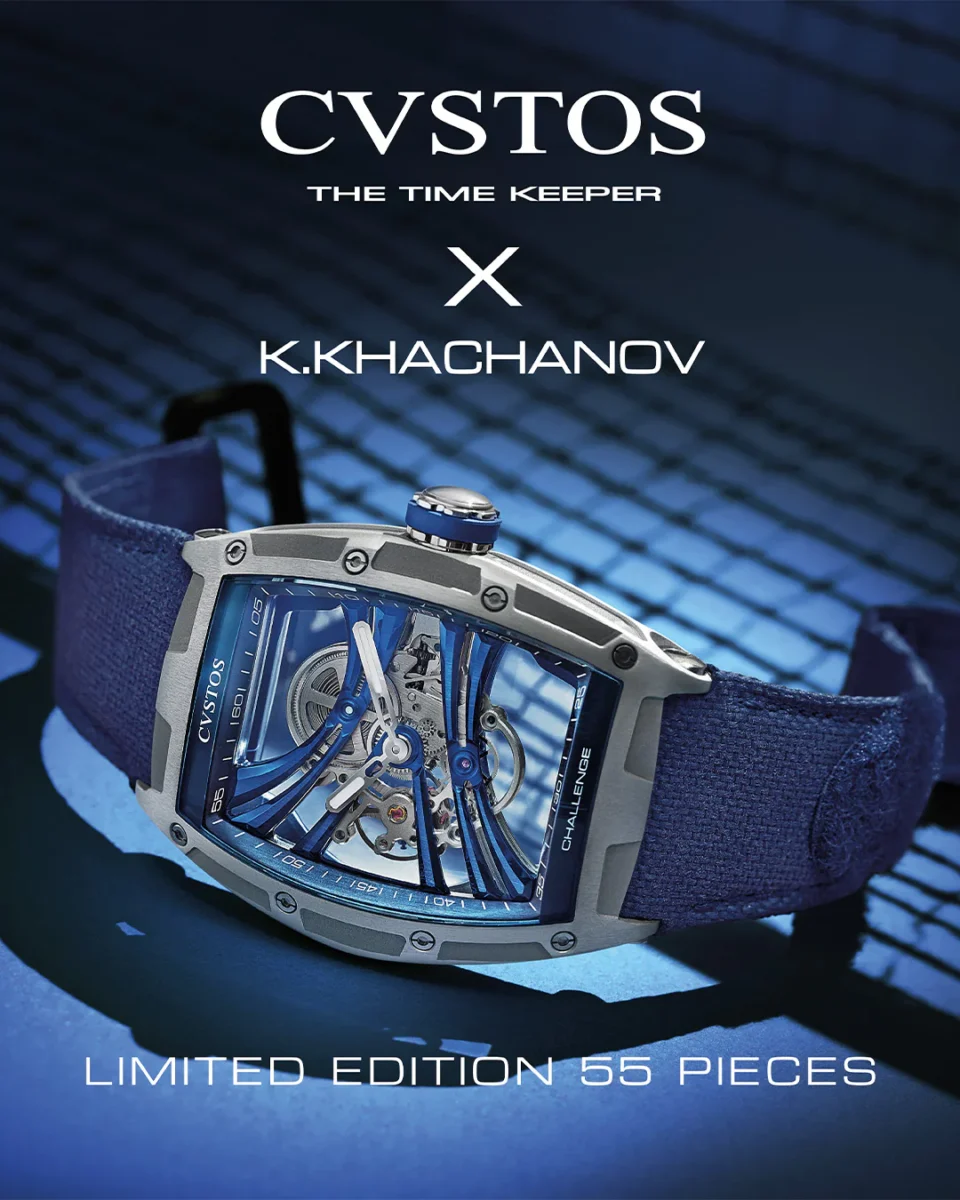 創業20周年！「チャレンジ K.ハチャノフ」トノー型で軽量かつ手巻きモデル！Ref：CVT-KHACHANOV ALU - CVSTOS 