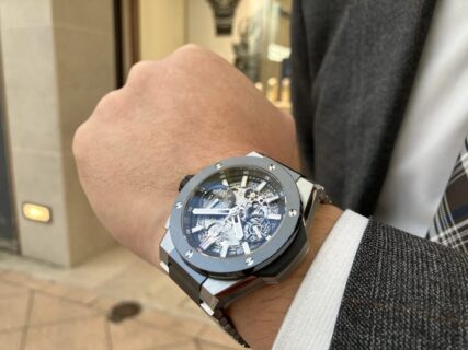 惜しくも廃盤が決定。ウブロが誇る唯一無二のブレスレットモデルとは？「ビッグ・バン インテグレーテッド チタニウム セラミック」