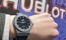 【HUBLOT】本日からHUBLOTフェア開催中！日本限定！！クラシック・フュージョンチタニウム　ブラックシャイニー