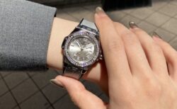 【HUBLOTフェア開催中】ウブロ人気モデル第３位！？男性モデルを抑えての上位ランクイン！！！ビッグ・バン ワンクリック モノクローム スチール ダイヤモンド　レディースモデル